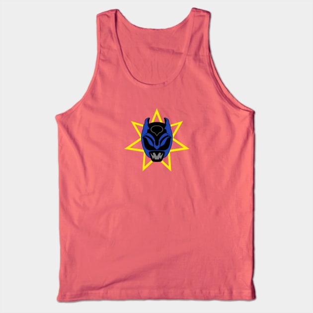 Nezi Blue Helmet Tank Top by Javier Casillas